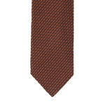 Silk Stitch Tie // Bronze + Black