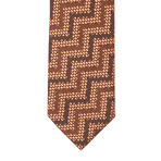 Tom Ford // Silk Zig Zag Tie // Bronze Brown (Bronze Brow)
