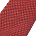 Silk Checkers Tie // Red