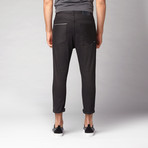 Wayne Skinny Sag Flood Selvedge Denim // True Black (32WX32L)