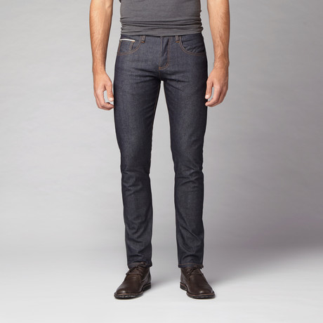 The New Standard Edition // James Selvage Skinny Jeans // Raw Indigo (28WX32L)