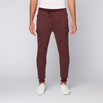 Carter Wool Blend Sweater Knit Jogger // Speckled Wine (L)