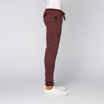 Carter Wool Blend Sweater Knit Jogger // Speckled Wine (L)