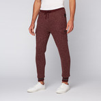 Carter Wool Blend Sweater Knit Jogger // Speckled Wine (L)