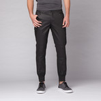 Jordan Wax Coated Stretch Twill Cargo Jogger // Black (28WX32L)