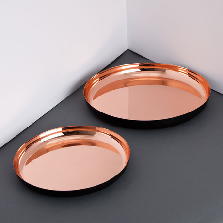 Stainless Steel Tray // Copper + Black (Medium)