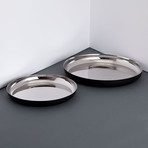 Stainless Steel Tray // Chrome + Black