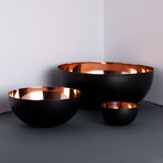 Stainless Steel Bowl // Copper + Black (Small)