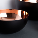 Stainless Steel Bowl // Copper + Black (Small)