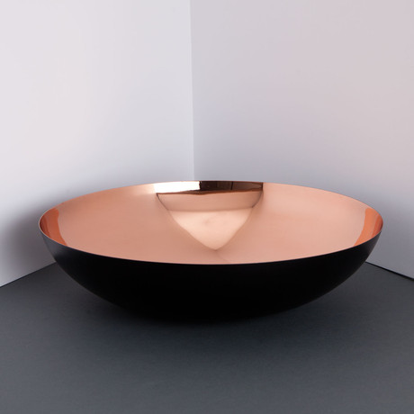 Stainless Steel Dish // Copper + Black