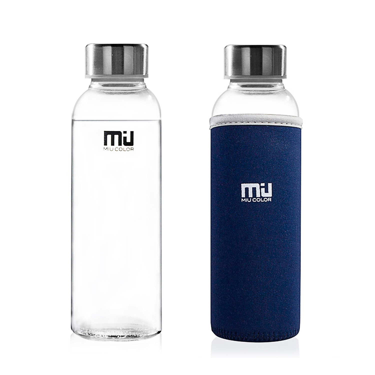 Borosilicate Glass Water Bottle // 12 oz (Grey) - MIU COLOR - Touch of  Modern