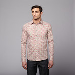 Micro Flower Print Shirt // Pink (2XL)