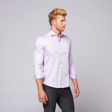 Button Up Shirt // Lilac (XS)