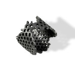 Honeycomb // Ring // Black Oxidized (Size 7)