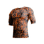 Weighted Compression Shirt // Orange Digital Camo (Small)