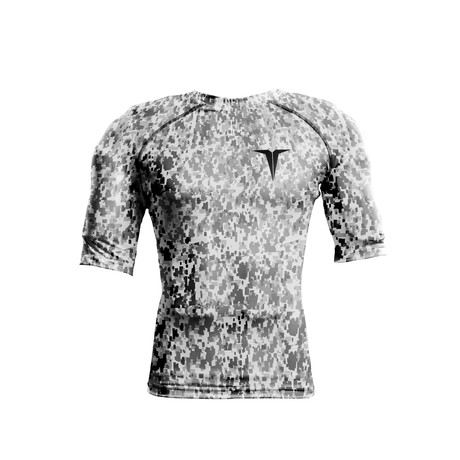 Weighted Compression Shirt // Grey Digital Camo (XS)