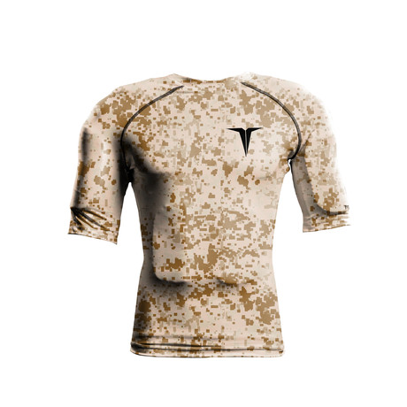 Weighted Compression Shirt // Desert Sand Camo (Small)