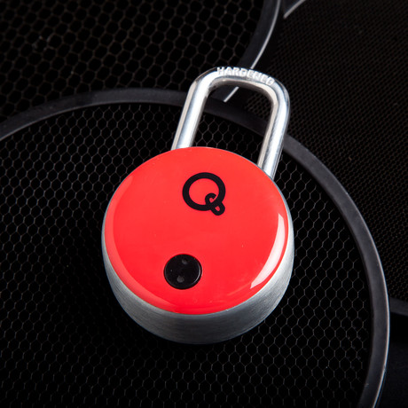 Quicklock NFC Bluetooth Padlock + NFC FOB // Red
