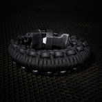 Mountaineer Survival Kit Bracelet // Black (6.5"L // Small)