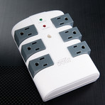 Swiveling Grounded Surge Protector (3 in 1)