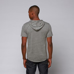 Back Alley Hooded Tee // Grey (S)