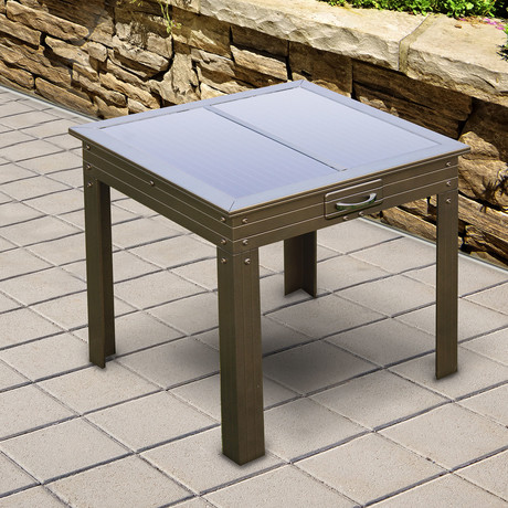 Savana Solar Powered Patio Table (Bronze) - Nature Power - Touch of Modern