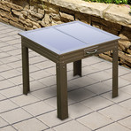 Savana Solar Powered Patio Table (White)