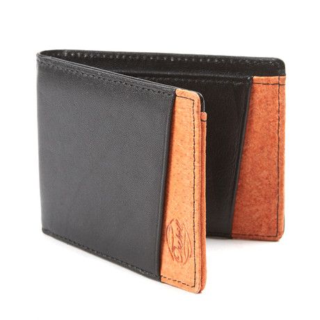 Micro Wallet // Black + Orange