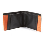 Micro Wallet // Black + Orange