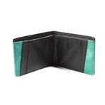 Micro Wallet // Black + Green