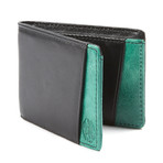 Micro Wallet // Black + Green