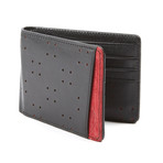 AV1 Wallet // Black + Red