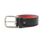 AV1 Belt // Black + Red (S (27"-32"))