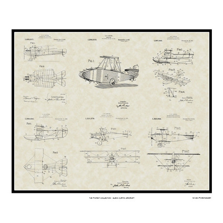 Glenn Curtiss Aircraft // Patent Art Collection