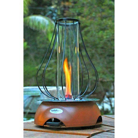 Biofuel Tabletop Fire Pit // Rustic Red