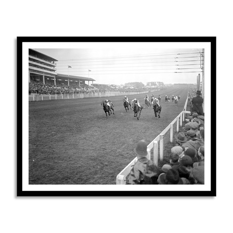 Racing at Epsom (16"L x 13"H)