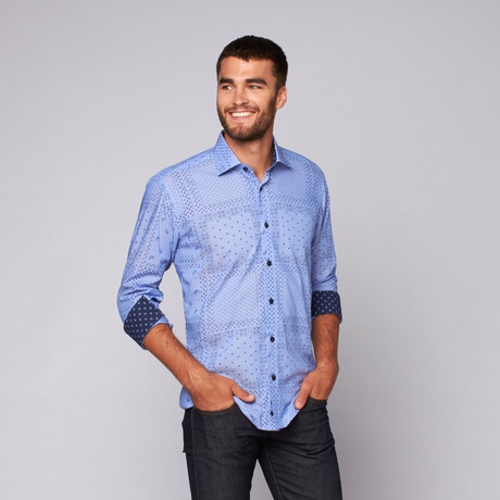 Toti Button-Up Shirt // Light Blue (S)
