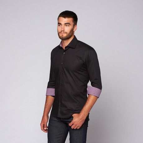 Pedro Button-Up Shirt // Black (S)