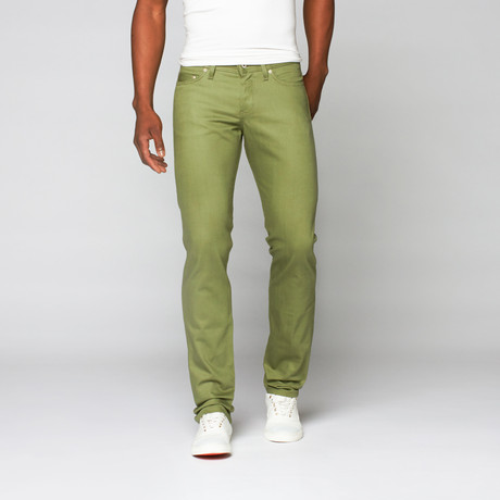 Naked and Famous // Weird Guy Selvedge Chino // Leaf Green (28WX34.5L)