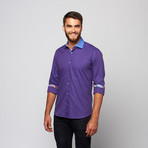 Oscar Button-Up Shirt // Purple + Blue (M)