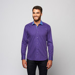 Oscar Button-Up Shirt // Purple + Blue (S)