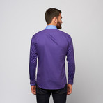 Oscar Button-Up Shirt // Purple + Blue (S)