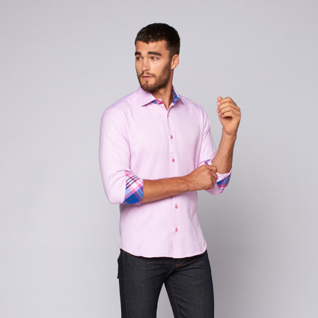 Chris Button-Up Shirt // Pink (S)