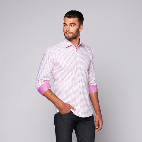 Noam Button-Up Shirt // Pink (S)