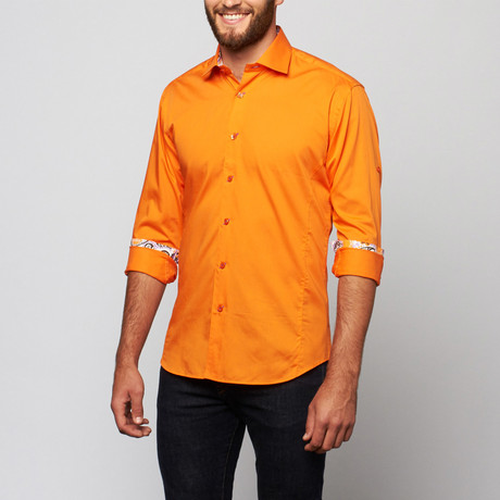 Felipe Button-Up Shirt // Orange (S)