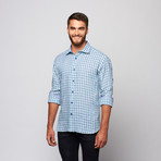 Bertigo // Danilo Button-Up Shirt // Blue Check (S)