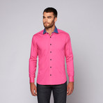 Claudio Button-Up Shirt // Pink + Blue (3XL)