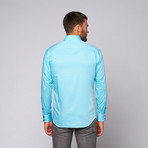 Borini Button-Up Shirt // Turquoise (S)