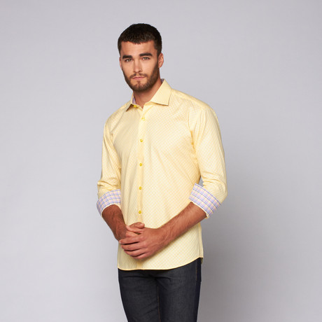Benjamin Button-Up Shirt // Yellow (S)
