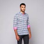 Aviv Button-Up Shirt // Green Multi (L)